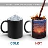 QMNRTK Sunset Apartments Coffee Mug, Funny Mugs Magic Large Capacity Ceramic Cup Novelty Gift Mugs for Coffee, Tea And Hot Drinks view 4