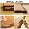Patchwork Tatami Mats Japanese Futon Mattress Portable Folding Mattress Floor Lounger Bed Sleeping Pad(Brown,47x71inch) view 4