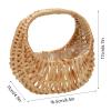 Kuuleyn Flower Basket Rattan Flower Basket Woven Flower Hand Basket Rattan Woven Handheld Flower Arrangement Basket view 2