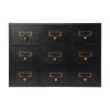9 Drawers Apothecary Cabinet with Drawers Desk Drawer Organizer Wooden Storage Box Medicine Cabinet Traditional Traditional Apothecary Chests Cabinets Library Card Catalog for Home Office view 1