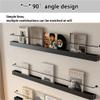AKIQKPX Iron Magazine Rack Wall Mounted Set of 2, Black Floating Shelves for Wall, Hanging Bookshelf, Bathroom Magazine Holder, Display Rack for Wall, Home Decor Literature Organizer(80cm-31.5in) view 4