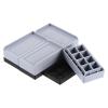 uxcell 4-Pack Rectangle Bed Risers, 1.6 Inch L-Edge Heavy Duty Adjustable Furniture Risers for Bed Sofa Table and Couch Lift (Gray) view 1