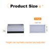 uxcell 4-Pack Rectangle Bed Risers, 1.6 Inch L-Edge Heavy Duty Adjustable Furniture Risers for Bed Sofa Table and Couch Lift (Gray) view 2