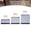 uxcell 4-Pack Rectangle Bed Risers, 1.6 Inch L-Edge Heavy Duty Adjustable Furniture Risers for Bed Sofa Table and Couch Lift (Gray) view 3