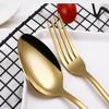 SEELLODGE Silverware Flatware Cutlery Set, 24pcs Pink Gold Stainless Steel Cutlery Cutlery Set Household Cutlery Set(Rainbow) view 3