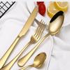 SEELLODGE Silverware Flatware Cutlery Set, 24pcs Pink Gold Stainless Steel Cutlery Cutlery Set Household Cutlery Set(Rainbow) view 4