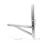2pcs Air Conditioning Outer Rack Racks Wall Mount Air Conditioner Bracket Split Bracket for Air Conditioner Foldable Bracket for Air Conditioner Accessory Silver Stainless Steel view 2