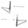 2pcs Air Conditioning Outer Rack Racks Wall Mount Air Conditioner Bracket Split Bracket for Air Conditioner Foldable Bracket for Air Conditioner Accessory Silver Stainless Steel view 3