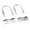 Double Antenna Mast Clamp Kit Iron V Jaw Block with U Bolts, Antenna Pipe Clamp Jaw Blocks with U Bolts, Mast Mount Bracket Kit for Outdoor Antenna (Type 1) view 2