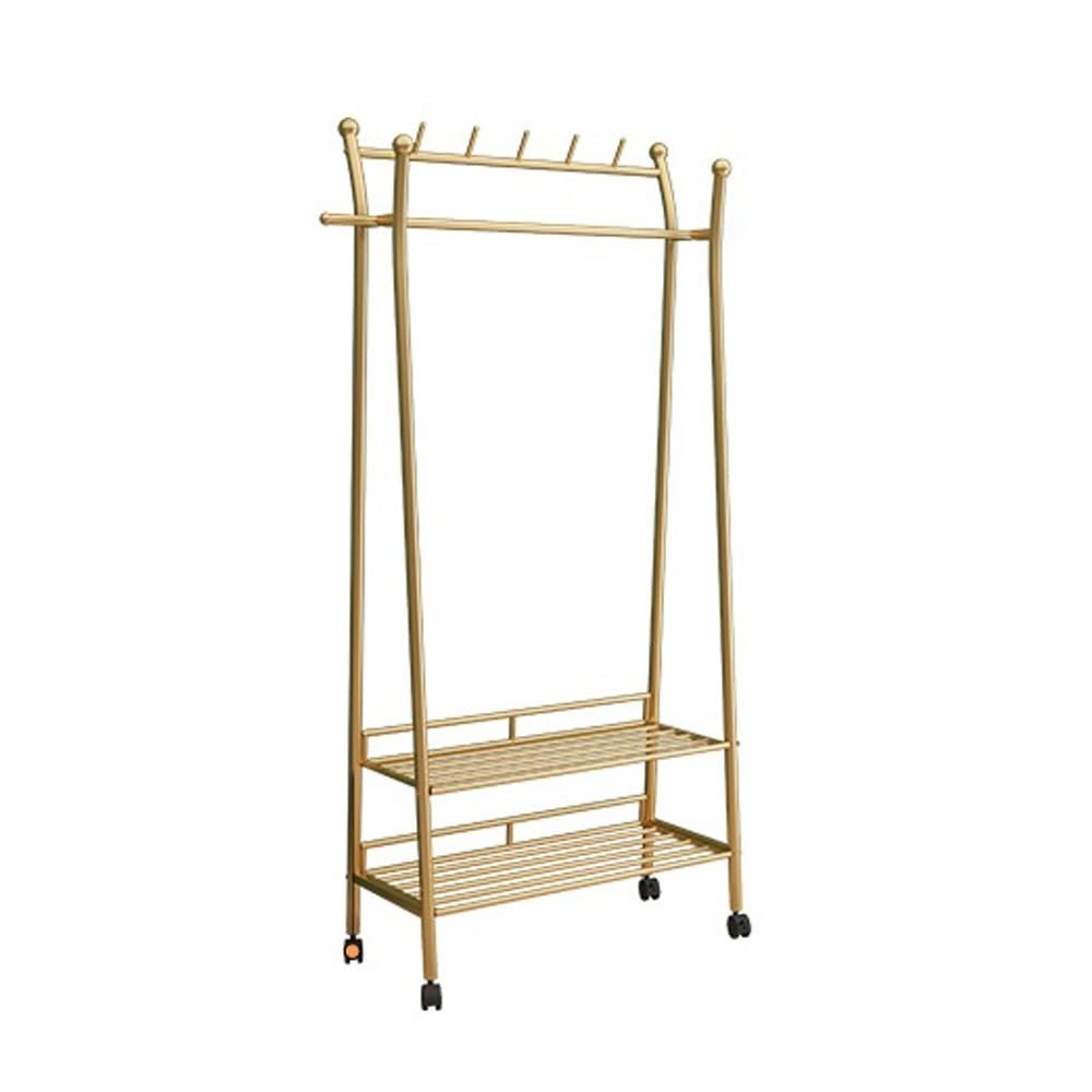 LICONG-2020 Floor-Standing Coat Rack Floor Clothes Hanger Bedroom Underwear Hat Rack Storage Rack Simple Multifunctional Storage Clothes Hanger Coat Rack, Floor-Standing