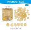PATIKIL Glowing Stones, 100 Pcs Glow in the Dark Rocks for Indoor Outdoor Fish Tank Decorations Garden Yard Landscaping Gifts for Friends, Orange Yellow view 2