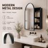 Thctvous 24x36 Inch Arched Bathroom Medicine Cabinet with Mirror view 4