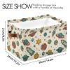 ALAZA Planet Solar System Star Cartoon Large Storage Baskets for Organizing Foldable Storage Bins for Shelves Home with Handles 2 Pack view 3