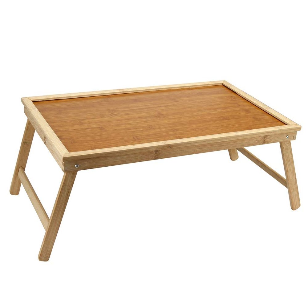 BSNANCA Laptop Stand Bed Tray Table with Folding Legs Serving Breakfast in Bed or Use As a TV Table Laptop Computer Tray Efficency