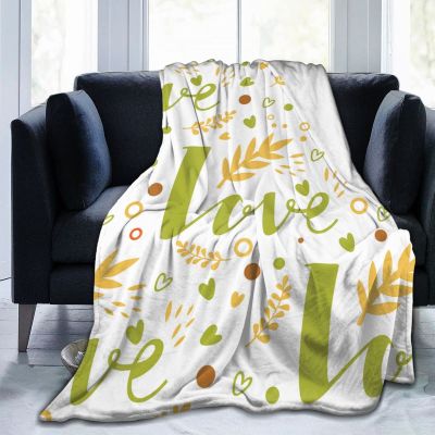 3D Printed Customized Cool Lettering Love Valentines Day Ultra-Soft Micro Fleece Blanket Air Conditioning Blanket for Kids Spring,Soft Large Flannel Fleece Throw Blanket for Cold Cinema