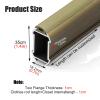 TXGJWRA Closet Rods for Hanging Clothes Heavy Duty, 18 20 22 24 26 28 30 32 34 36 38 40 Inch Long, 1.2Mm Thicken Closet Pole for Wardrobe/Laundry Room,A-Length 22in/55.8cm view 2