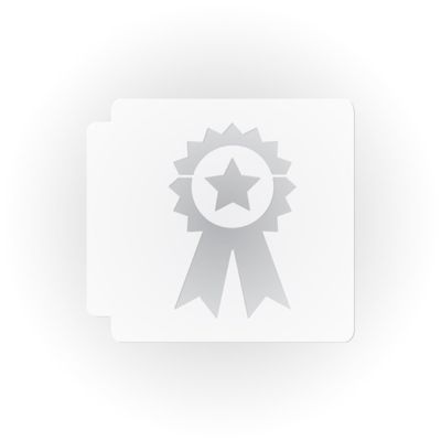 Award Ribbon with Star 783-D370 Stencil (2 inch)