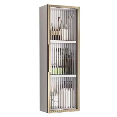 TXGJWRA 60 75Cm Tall Modern Cabinet Wall Mount for Bathroom/Dining Room/Kitchen, Heavy Duty 5.5 Deep Medicine Cabinet Hanging Storage Organizer Rack, 2/3 Layer,#2- H 75cm/29.5in-L35cm(13.7in)