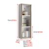 TXGJWRA 60 75Cm Tall Modern Cabinet Wall Mount for Bathroom/Dining Room/Kitchen, Heavy Duty 5.5 Deep Medicine Cabinet Hanging Storage Organizer Rack, 2/3 Layer,#2- H 75cm/29.5in-L35cm(13.7in) view 2