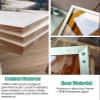 TXGJWRA 60 75Cm Tall Modern Cabinet Wall Mount for Bathroom/Dining Room/Kitchen, Heavy Duty 5.5 Deep Medicine Cabinet Hanging Storage Organizer Rack, 2/3 Layer,#4- H 60cm/23.6in-L40cm(15.7in) view 3