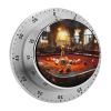 Kitchen Timer Magnetic Stainless Steel Countdown Timer Mechanical Timer Clock with Alarm for Home Baking Cooking Oven Billiards view 1