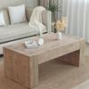 50" Black Coffee Table Living Room Wood Table, Versatile Wood Coffee Tables,Modern Nature Coffee Tables, Nature(49.41" L x 23.82" W x 18.9" H) view 3