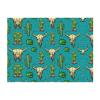 60"x50" Large Soft Cozy Flannel Blanket Cute Cactus and Skull of Bull Full-Sided Print, Lightweight & Warm for Bed, Sofa, Couch, and Travel view 1