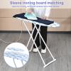BESUFY Ironing Board, 42inch Large Ironing Board Full-Size Foldable Ironing Board, Foldable Household Ironing Board, Extended Ironing Board Outside with Heat-Resistant Cover Neon view 4