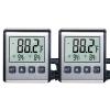 Digital Refrigerator Thermometer Alarm 2pack Freezer Thermometer with Large LCD Display, Includes Stand, Magnetic Backing Plate, and Probe Cable for Rooms, Kitchen refrigerators,Crawler,Aquariums. view 1