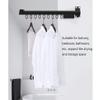 Airer- Wall Mounted Airer,Folding Extendible 61~168cm Clothes Dryer Rack Efficency view 4