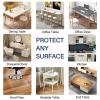 130x267 cm / 51x105 inchs Desk Protector Mat with Round Edge, Transparent 2 (mm) Thickness, Clear Table Protector Mat Pad Non-Slip PVC Clear Desk Pad, Waterproof Clear Desk Writing Mat view 3