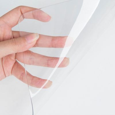130x242 cm / 51x95 inchs Desk Protector Mat with Round Edge, Transparent 2 (mm) Thickness, Clear Table Protector Mat Pad Non-Slip PVC Clear Desk Pad, Waterproof Clear Desk Writing Mat