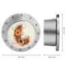 Kitchen Timer Magnetic Stainless Steel Countdown Timer Mechanical Timer Clock with Alarm for Home Baking Cooking Oven Orange Flowers view 2