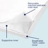 ACCURATEX Hybrid Pillow for Sleeping, Adjustable Shredded Memory Foam Pillow Core with Fluffy Down Alternative Fill Removable Cotton Cover,for Side,Back,Stomach Sleepers,Standard Size view 3