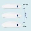 ACCURATEX Hybrid Pillow for Sleeping, Adjustable Shredded Memory Foam Pillow Core with Fluffy Down Alternative Fill Removable Cotton Cover,for Side,Back,Stomach Sleepers,Standard Size view 4