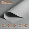 Sulugood Blackout Roller Shades for Windows,Cordless,Linen Fabric,Roller Blinds for Indoor Windows,Thermal Insulated UV Protection,Window Blinds for Home Bedroom Office Door.Light Grey.30 W x 64" H view 2