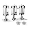 ELUKHT Beverage Dispenser & Juice Chillers & Water Fountains & Soy Milk Flower Tea Coffee Dispensers & Fruit Juicer for Commercial Use, with Stainless Steel Tap and Drip Tray Design,Silver (Silver) view 1