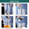 ELUKHT Beverage Dispenser & Juice Chillers & Water Fountains & Soy Milk Flower Tea Coffee Dispensers & Fruit Juicer for Commercial Use, with Stainless Steel Tap and Drip Tray Design,Silver (Silver) view 4