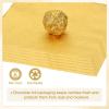 PATIKIL Foil Candy Wrappers 4x4 Inch, 100 Pcs Square Orange Pattern Aluminium Foil Candy Wrapping Paper for DIY Chocolate Candies Packaging Decoration, Gold view 4