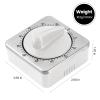 Kitchen Timers for Cooking, Chef Cooking Timer Clock with Loud Alarm,100% Mechanical Desk Timer - No Batteries Required - Magnetic Backing, Exquisite Stainless Steel Body - Countdown Reminder Magnetic view 4