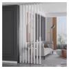 8 Pole Privacy Screen Separation Post, Modern Room Dividers Wall for Apartment Studio/Restaurant/Bedroom/Office Cubicle Decor, No Drilling Install(7.9ft/94.4in/240cm) view 1