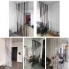8 Pole Privacy Screen Separation Post, Modern Room Dividers Wall for Apartment Studio/Restaurant/Bedroom/Office Cubicle Decor, No Drilling Install(7.9ft/94.4in/240cm) view 2