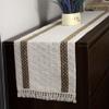 YASSINHE Microwave Oven Dust Cover Cotton Linen Fabric Cloth Protector Decorative Kitchen Appliance Cover-Stripe 4 view 2
