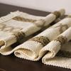 YASSINHE Microwave Oven Dust Cover Cotton Linen Fabric Cloth Protector Decorative Kitchen Appliance Cover-Stripe 4 view 3