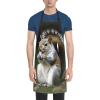 FHEBNDS Squirrel Aprons for Women Men Adjustable Bib Apron with 2 Pockets Waterproof Kitchen Apron Personalized Work Apron, Grilling & Cooking Aprons Long Chef Aprons Gifts view 2