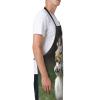 FHEBNDS Squirrel Aprons for Women Men Adjustable Bib Apron with 2 Pockets Waterproof Kitchen Apron Personalized Work Apron, Grilling & Cooking Aprons Long Chef Aprons Gifts view 4