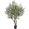 Verinatural Olive Tree Artificial Indoor 6ft - UV Resistant Large Fake Plants - Realistic Faux Olive Tree in Pot - Tall Artificial Plants Outdoor for Home, Patio, Living Room, Office Decor,VN138 view 1