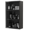 3 Layer Bathroom Medicine Cabinet with Door, Toiletry Organizer Cabinet, Kitchen Wall Mounted Cupboard, Over The Toilet Organizer Shelves(A,40 * 14 * 75cm) view 1