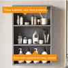 3 Layer Bathroom Medicine Cabinet with Door, Toiletry Organizer Cabinet, Kitchen Wall Mounted Cupboard, Over The Toilet Organizer Shelves(A,40 * 14 * 75cm) view 3