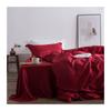 Duvet Cover Sets, 100% Silk Green Bedding Set 25 Momme Silk Bed Sheets Beauty Quilt Cover Set Pillowcase Queen King Bed Set(Red,Queen) view 1